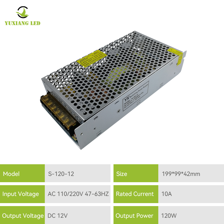 Fuente de alimentación conmutada de 110v CA 12v 10a