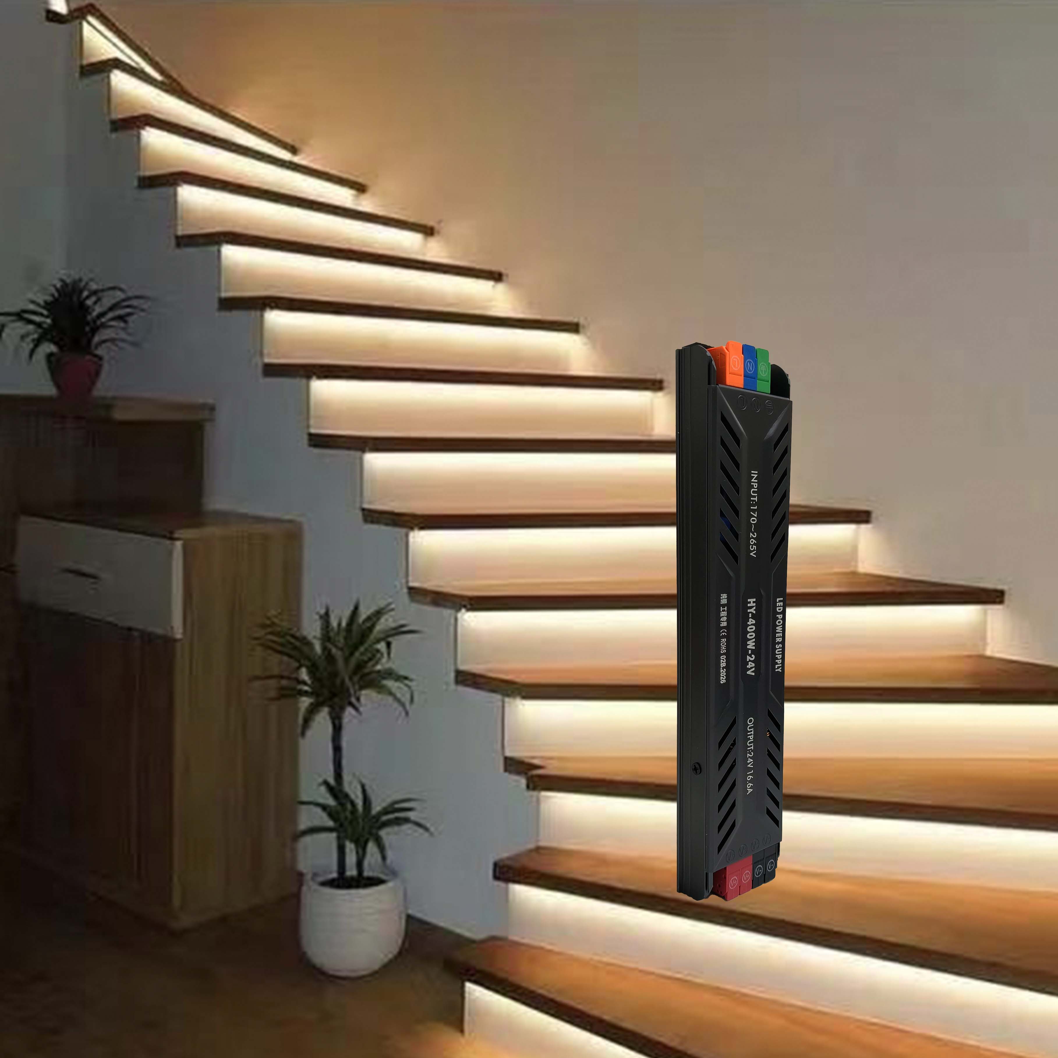 Fuente de alimentación LED semi-maceta ultrafina DC 24V 400W