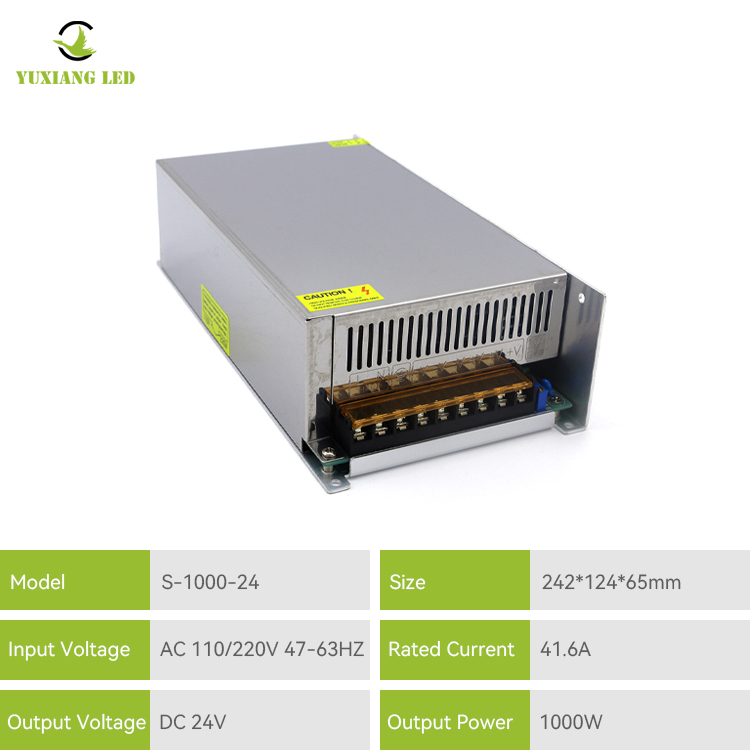 Fuente de alimentación conmutada de alta potencia de 24v y 1000W