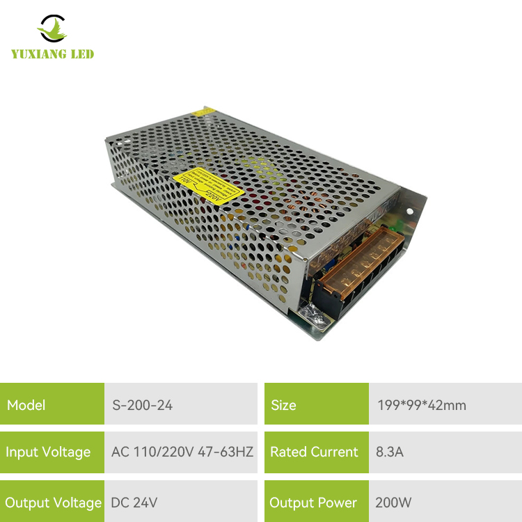 Fuente de alimentación conmutada de 24v y 200w