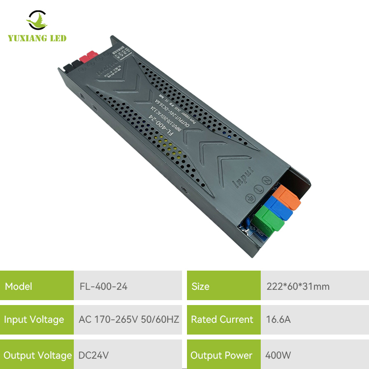 Fuente de alimentación de 24v 400w para iluminación lineal LED