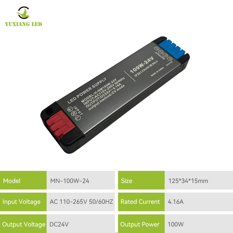 Fuente de alimentación CC ultrafina Mini LED de amplio voltaje 24V100W