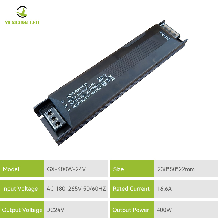 24V400W Voltaje constante Semi-Fuente de alimentación de conmutación lineal de LED relleno