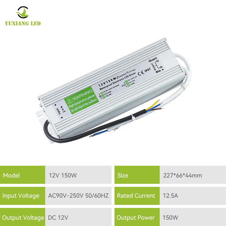 Fuente de alimentación llevada impermeable de la serie C de IP67 12V 150w