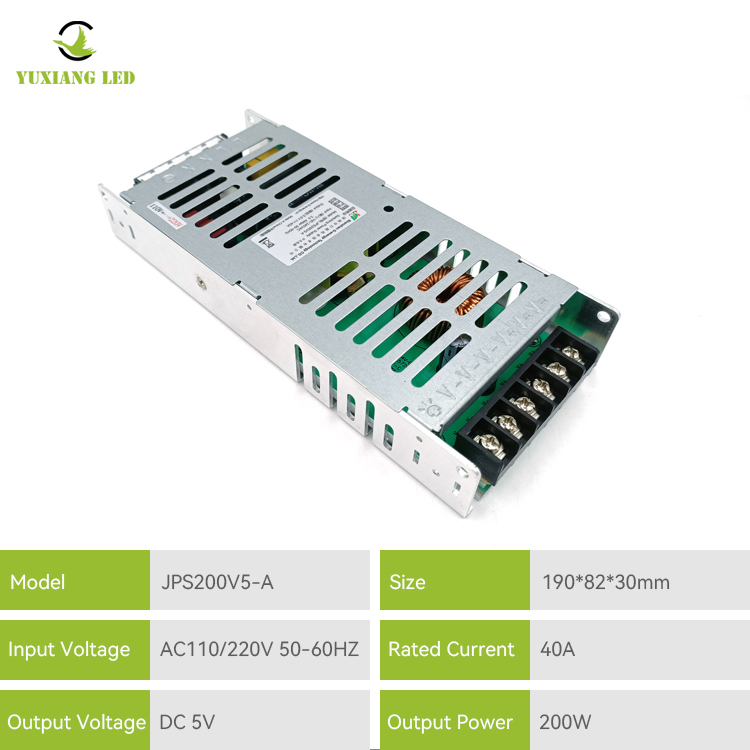 Fuente de alimentación de pantalla LED JPS200V5-A 5v 40a